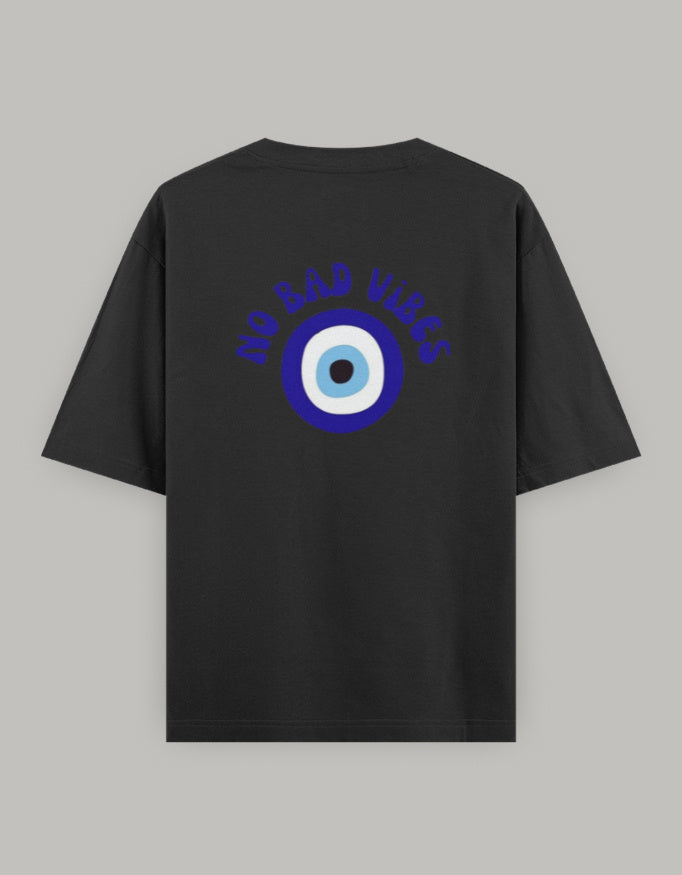 Protected Energy Oversized Women’s T-Shirt t-shirt oversized fit cotton fabric heavyweight fabric printed design detail view by HAViT Apparel