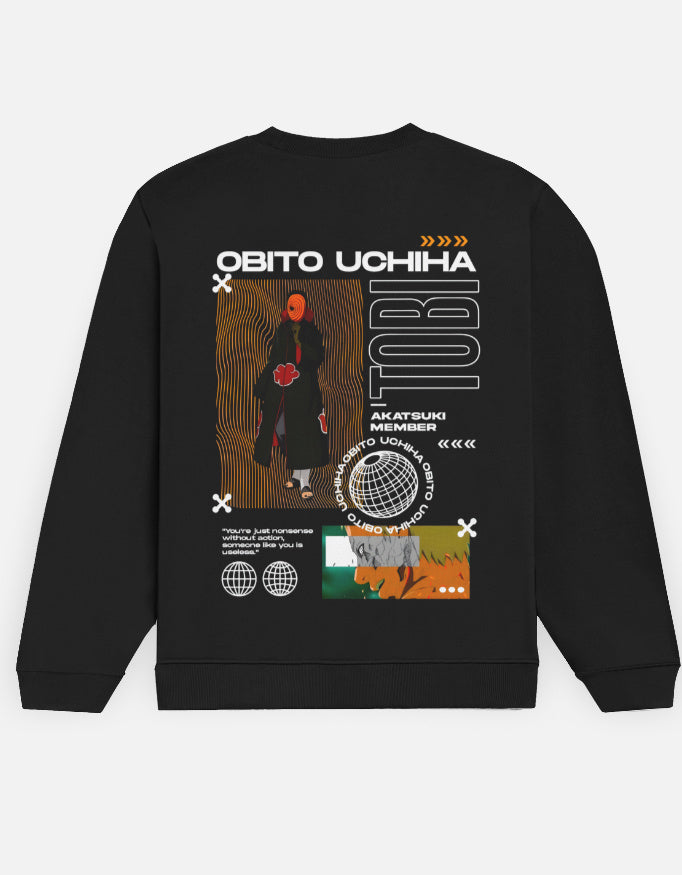 Anime Sweatshirt regular fit cotton fabric heavyweight fabric detail view by HAViT Apparel