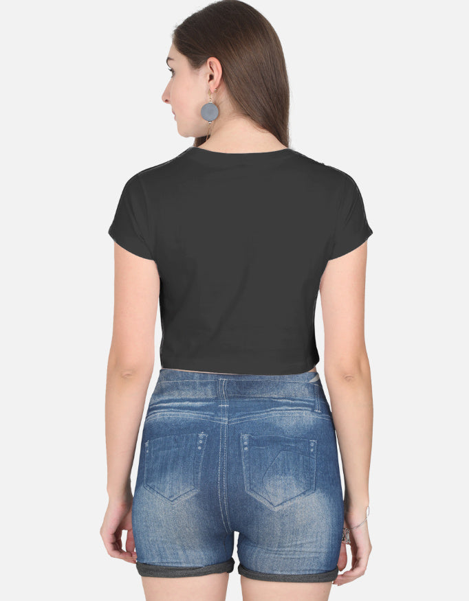 Aligned Energy Crop Tee cotton fabric heavyweight fabric detail view by HAViT Apparel
