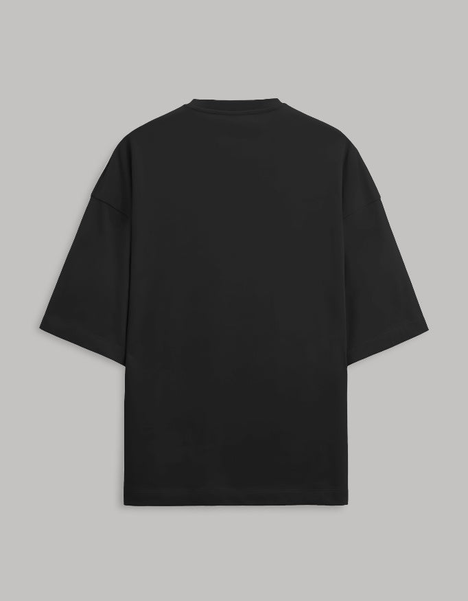 Terry Oversized Tee oversized fit cotton fabric heavyweight fabric detail view by HAViT Apparel
