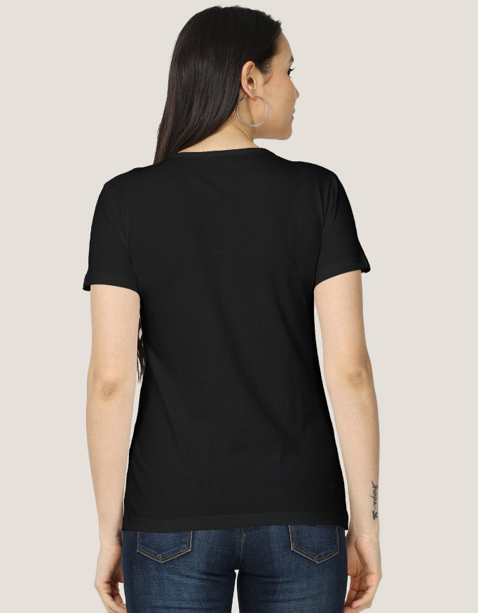 Women's Classic T-Shirt regular fit cotton fabric heavyweight fabric detail view by HAViT Apparel