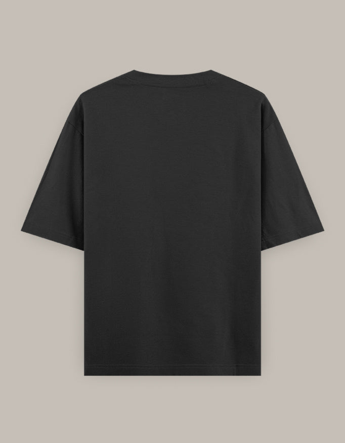 Unisex Oversized Classic T-Shirt oversized fit cotton fabric heavyweight fabric detail view by HAViT Apparel