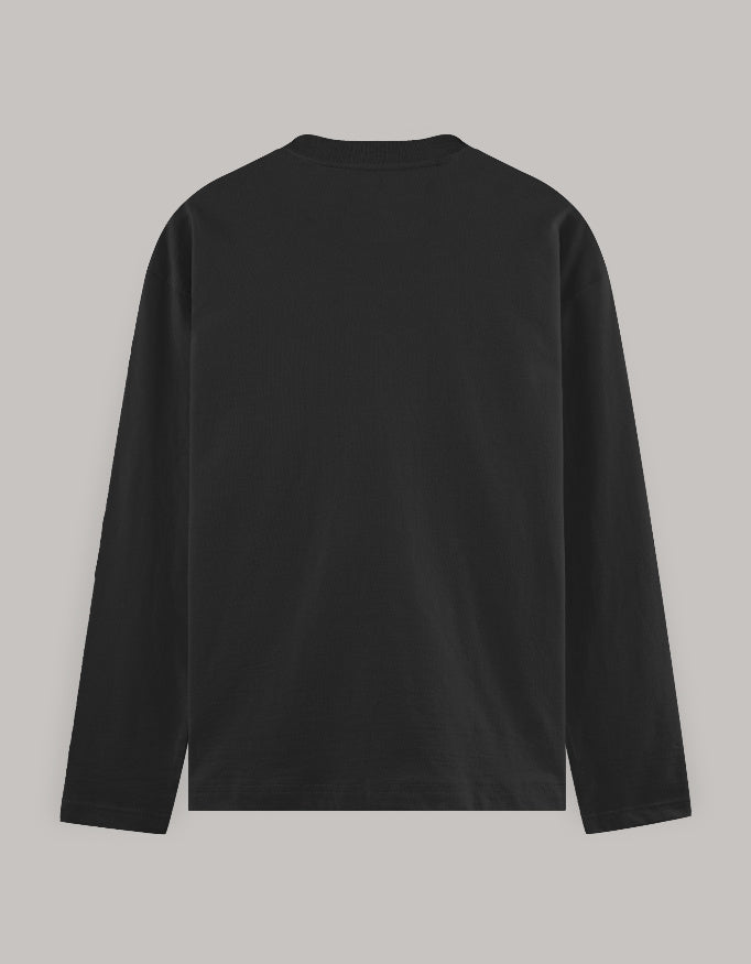 Full Sleeve T-Shirt regular fit cotton fabric heavyweight fabric detail view by HAViT Apparel
