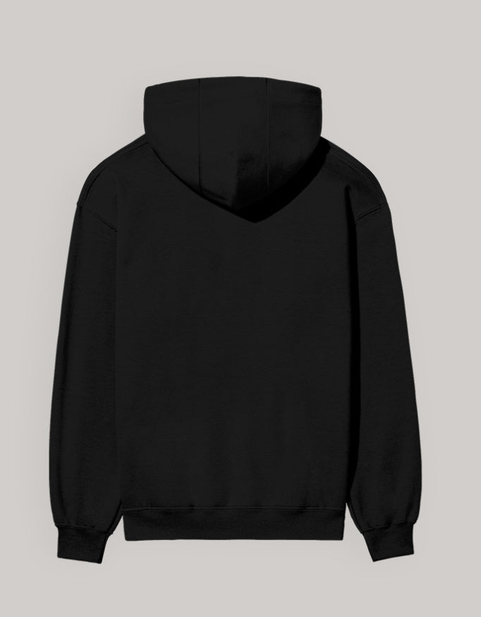 Blessed Hoodie – Minimal Lifestyle Edition hoodie regular fit cotton fabric heavyweight fabric printed design detail view by HAViT Apparel