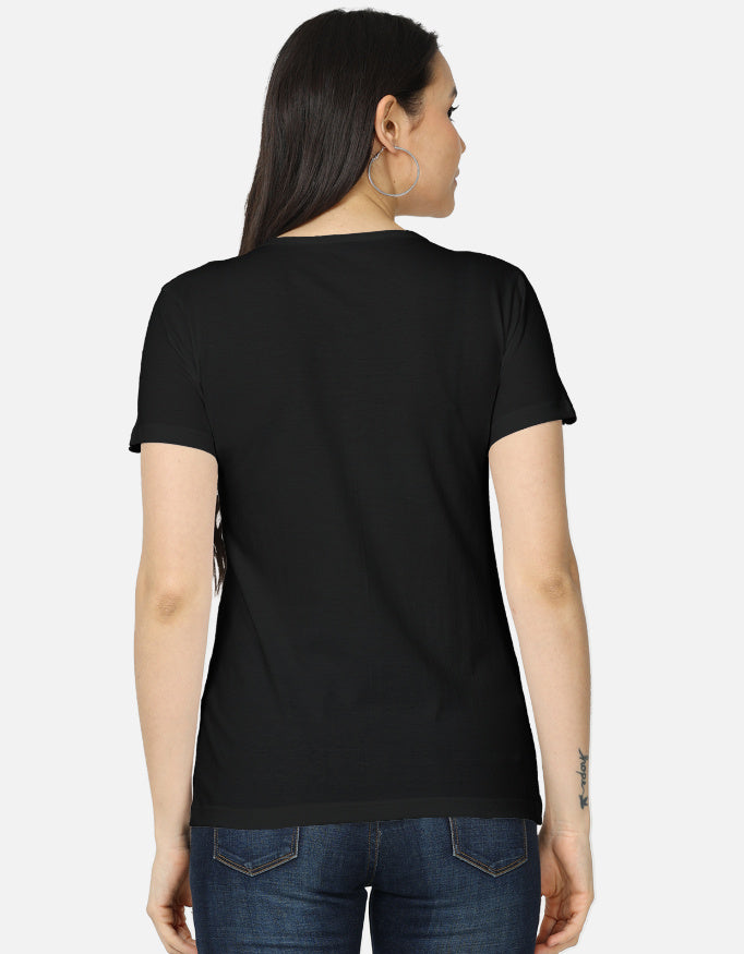 Women's Classic T-Shirt regular fit cotton fabric heavyweight fabric detail view by HAViT Apparel