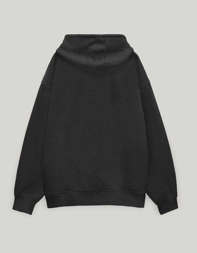 Build The Life You Dream About – Unisex Oversized Hoodie hoodie oversized fit cotton fabric heavyweight fabric detail view by HAViT Apparel