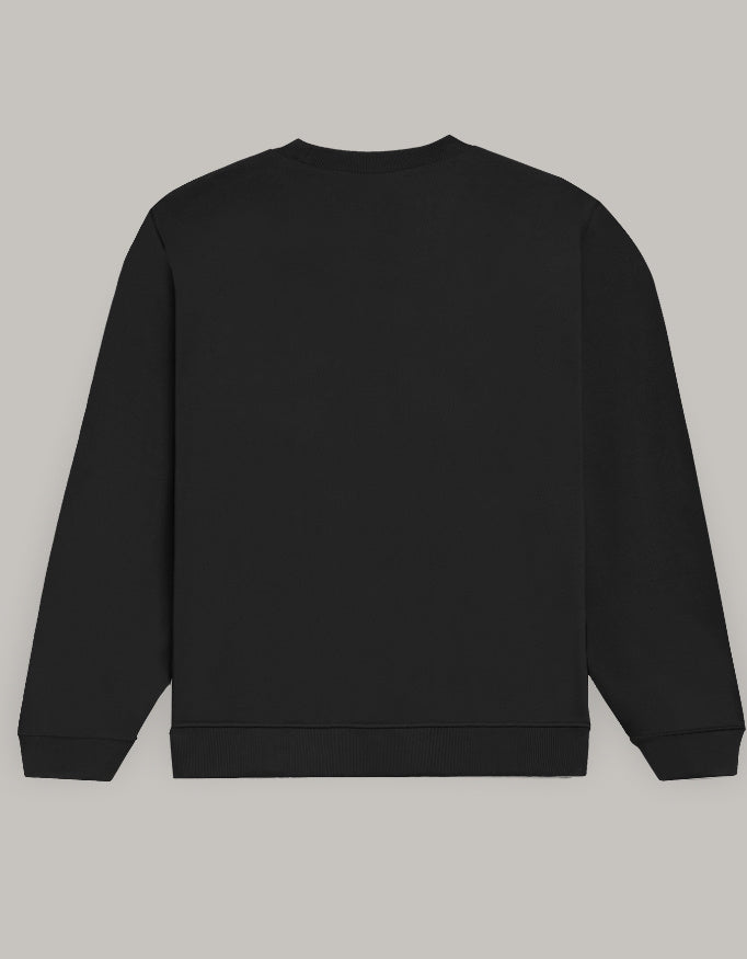 Patience Matters Sweatshirt sweatshirt regular fit cotton fabric heavyweight fabric printed design detail view by HAViT Apparel