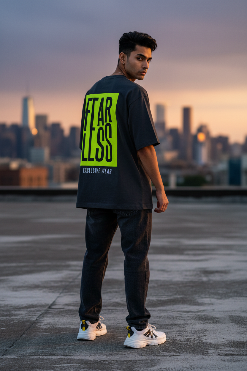 Fearless – Oversized Streetwear T-Shirt