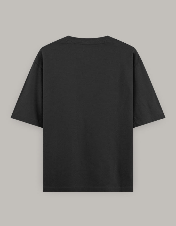 Girl Power Oversized Workout Tee t-shirt oversized fit detail view by HAViT Apparel