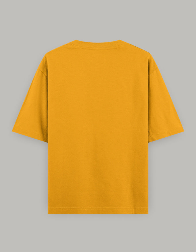 Lazy Day Statement Oversized Tee t-shirt oversized fit cotton fabric heavyweight fabric printed design detail view by HAViT Apparel
