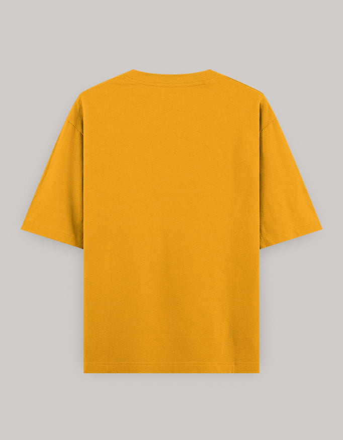 Golden Soul Oversized Women’s T-Shirt t-shirt oversized fit cotton fabric heavyweight fabric printed design detail view by HAViT Apparel