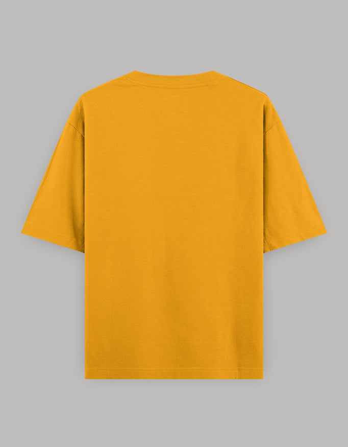 Beautifully Different Statement Oversized Tee t-shirt oversized fit cotton fabric heavyweight fabric printed design detail view by HAViT Apparel