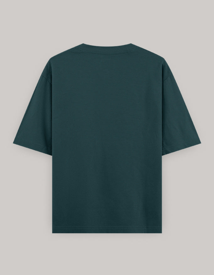 Golden Soul Oversized Women’s T-Shirt t-shirt oversized fit cotton fabric heavyweight fabric printed design detail view by HAViT Apparel