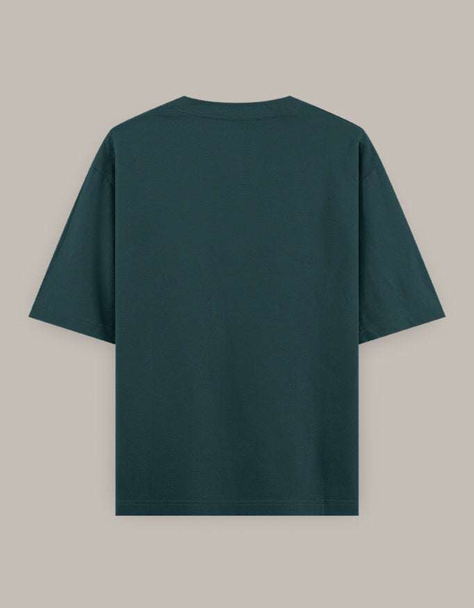Unisex Oversized Classic T-Shirt oversized fit cotton fabric heavyweight fabric detail view by HAViT Apparel