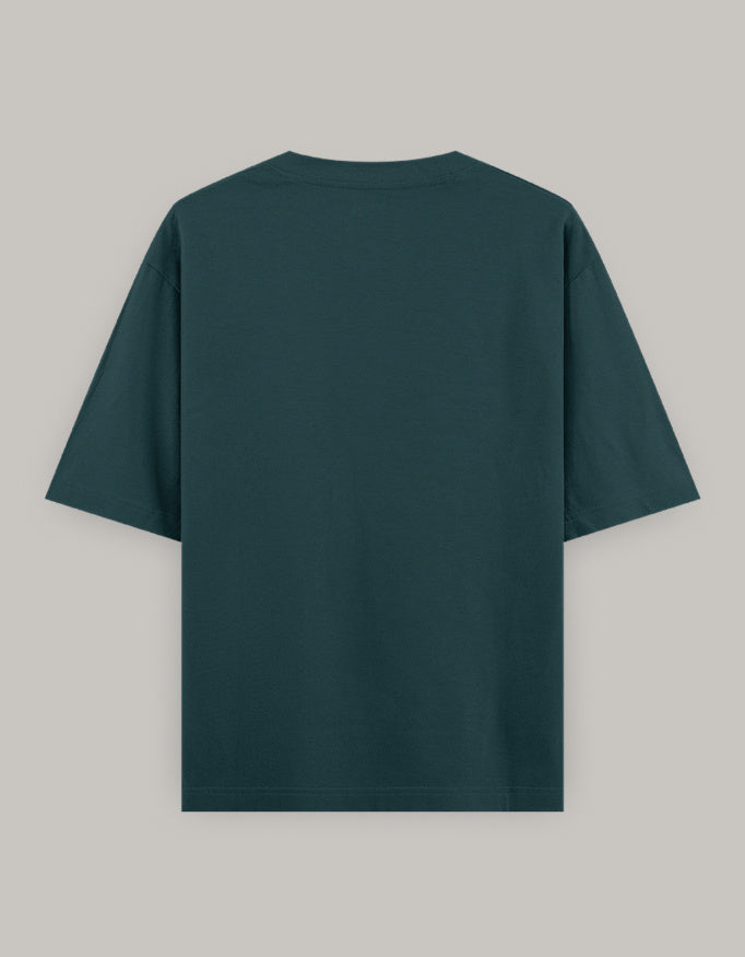 Work It Out Classic Oversized Fit t-shirt oversized fit detail view by HAViT Apparel
