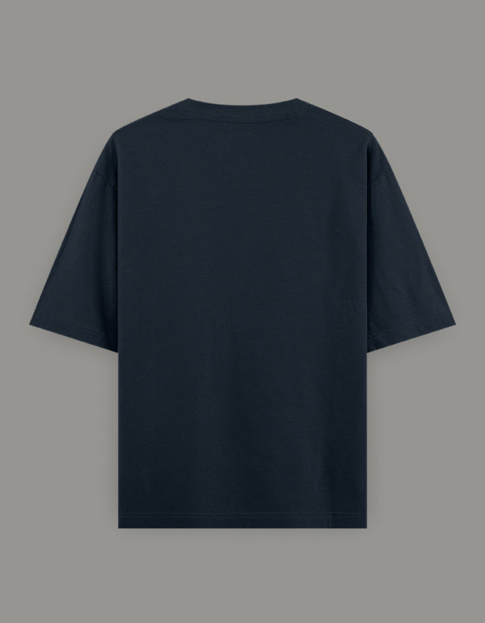 Bold Beast Mode Classic Oversize tee t-shirt oversized fit printed design detail view by HAViT Apparel