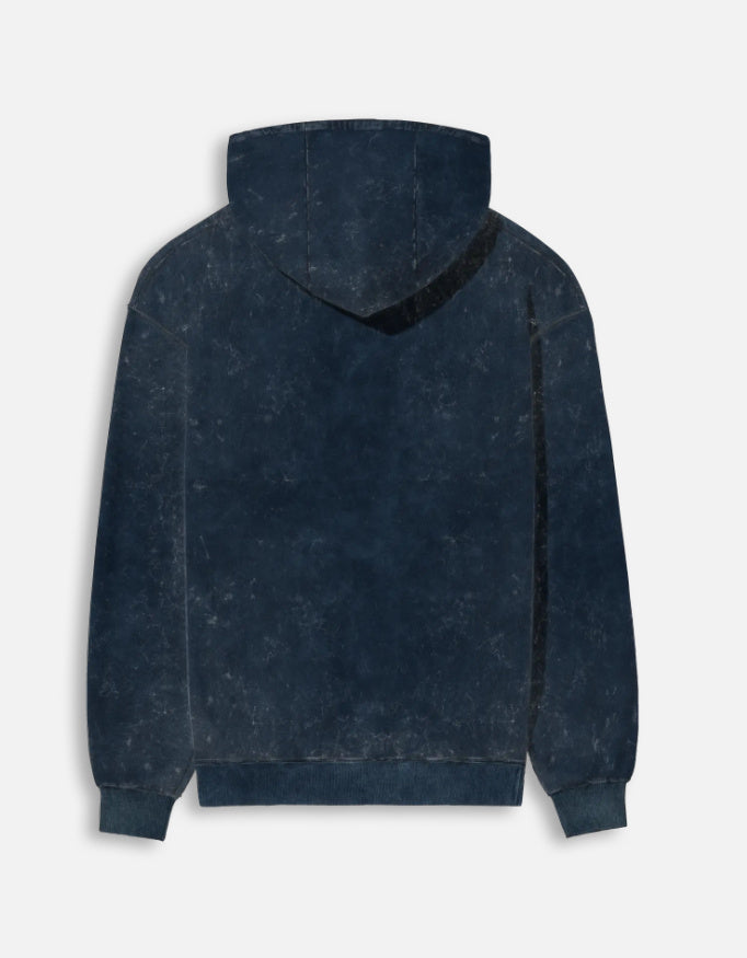 Imperfect By Design Acid Washed Hoodie oversized fit acid washed cotton fabric heavyweight fabric detail view by HAViT Apparel