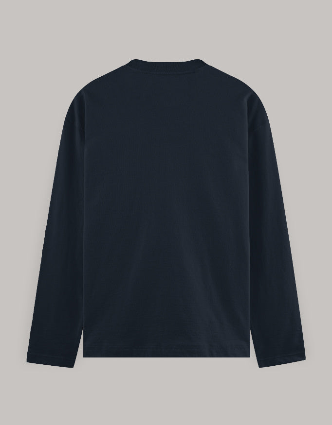 Full Sleeve T-Shirt regular fit cotton fabric heavyweight fabric detail view by HAViT Apparel