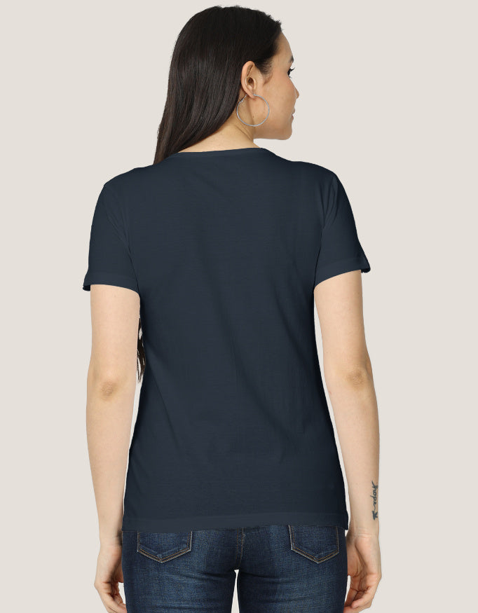 Women's Classic T-Shirt regular fit cotton fabric heavyweight fabric detail view by HAViT Apparel