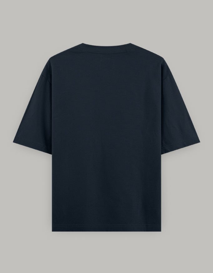 Soft Statement Oversized Women’s T-Shirt t-shirt oversized fit cotton fabric heavyweight fabric graphic print printed design detail view by HAViT Apparel