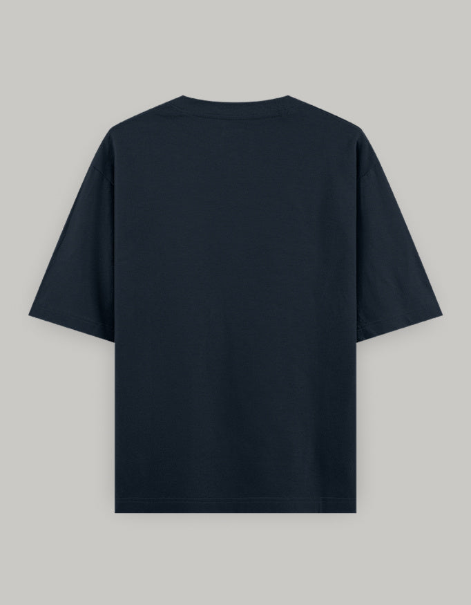Delulu Manifestation Oversized Tee t-shirt oversized fit cotton fabric heavyweight fabric printed design detail view by HAViT Apparel
