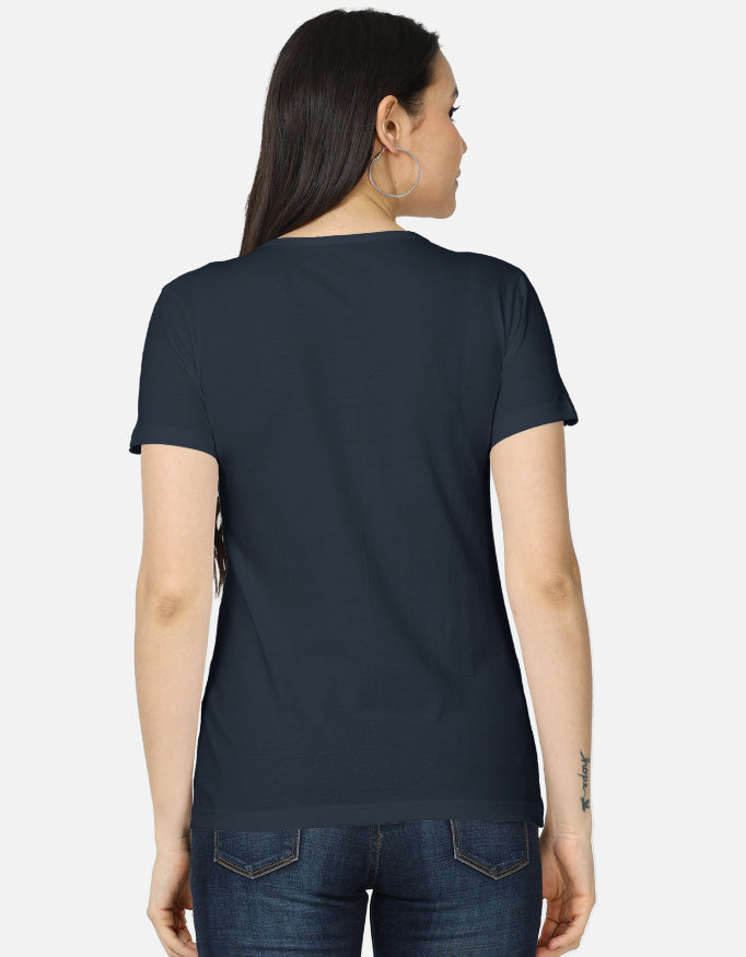 Women's Classic T-Shirt regular fit cotton fabric heavyweight fabric detail view by HAViT Apparel