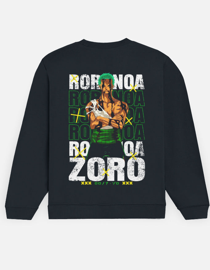 Anime Sweatshirt regular fit cotton fabric heavyweight fabric detail view by HAViT Apparel