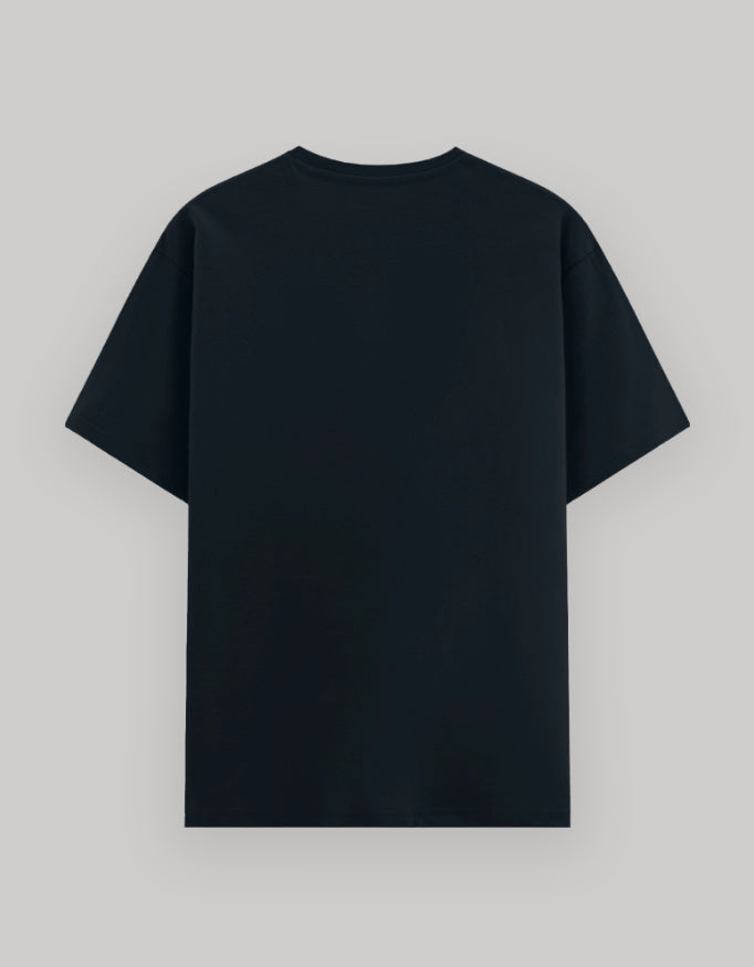 Never Give Up Basic Tee cotton fabric detail view by HAViT Apparel