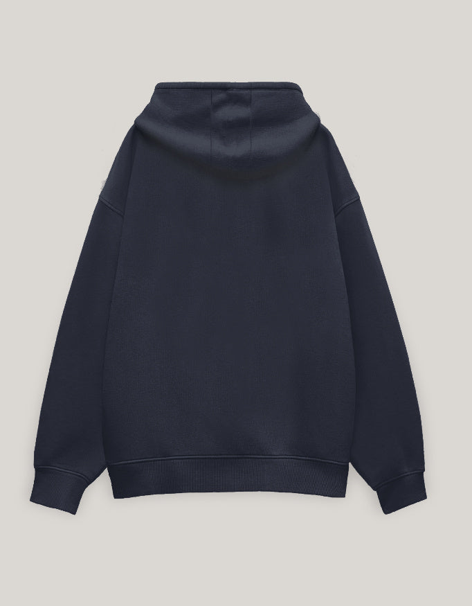 Build The Life You Dream About – Unisex Oversized Hoodie hoodie oversized fit cotton fabric heavyweight fabric detail view by HAViT Apparel