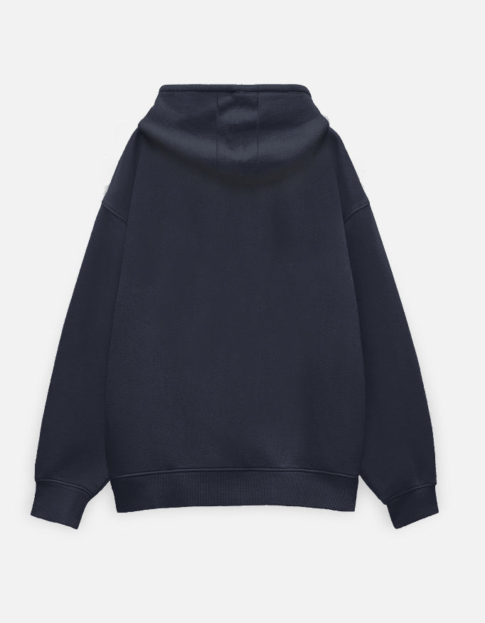 Fire & Flow Oversized Street Hoodie sweatshirt oversized fit cotton fabric heavyweight fabric detail view by HAViT Apparel