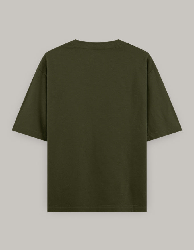 Work It Out Classic Oversized Fit t-shirt oversized fit detail view by HAViT Apparel