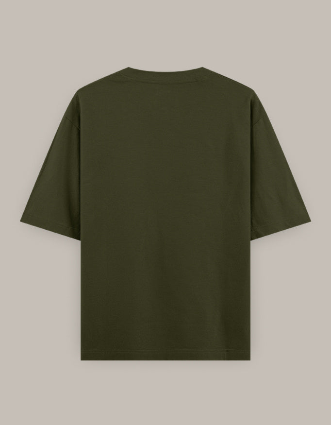 Unisex Oversized Classic T-Shirt oversized fit cotton fabric heavyweight fabric detail view by HAViT Apparel