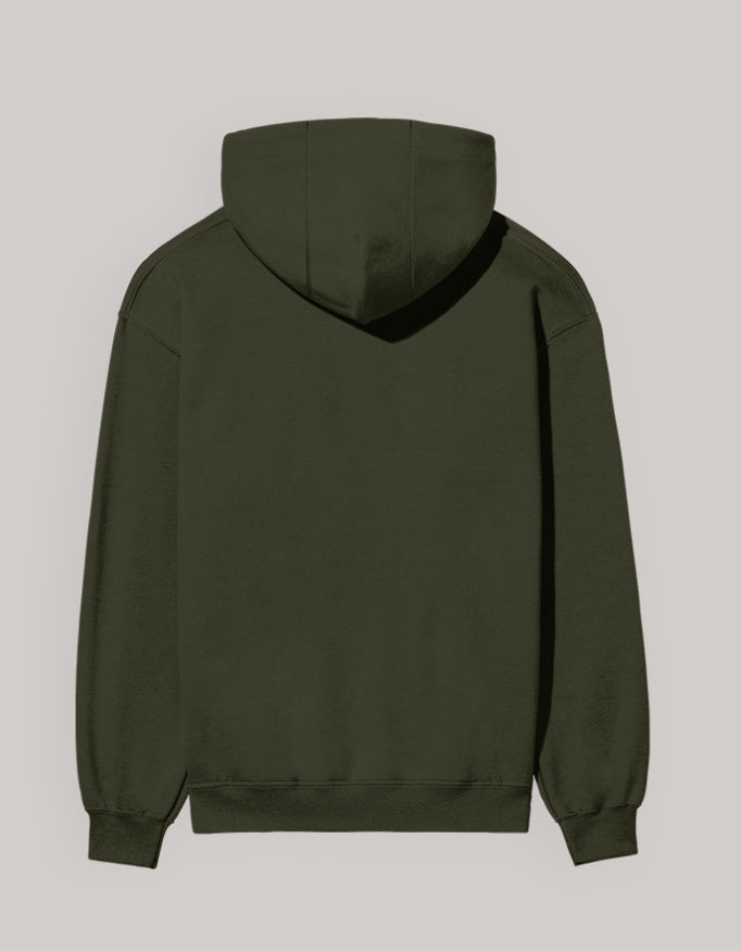 Blessed Hoodie – Minimal Lifestyle Edition hoodie regular fit cotton fabric heavyweight fabric printed design detail view by HAViT Apparel