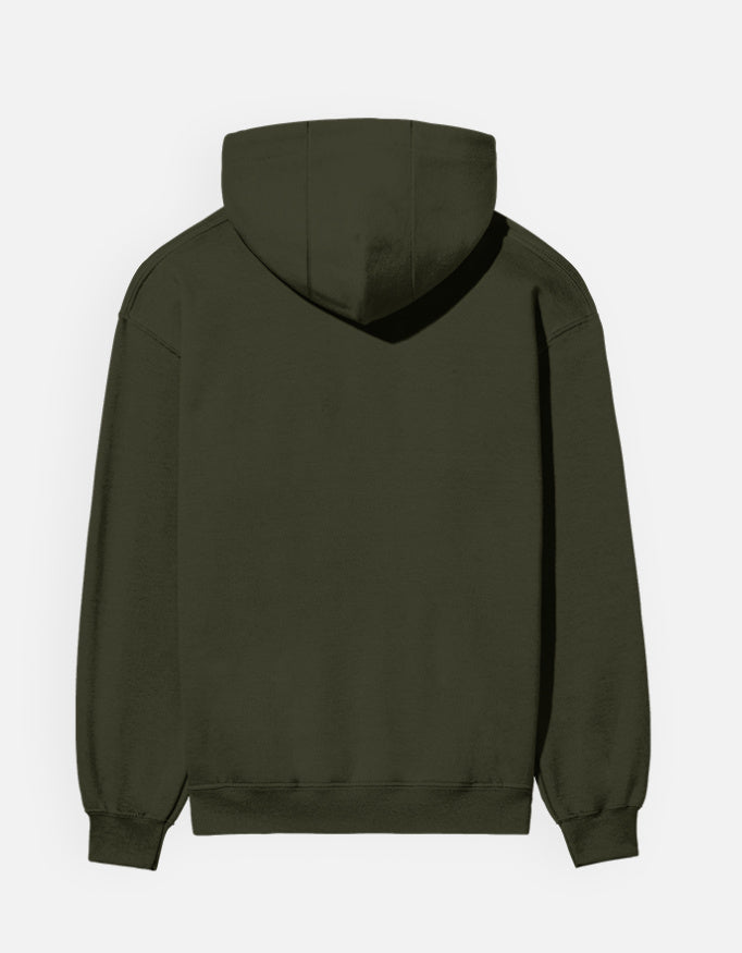 Push Harder- Hoodie sweatshirt regular fit cotton fabric heavyweight fabric detail view by HAViT Apparel