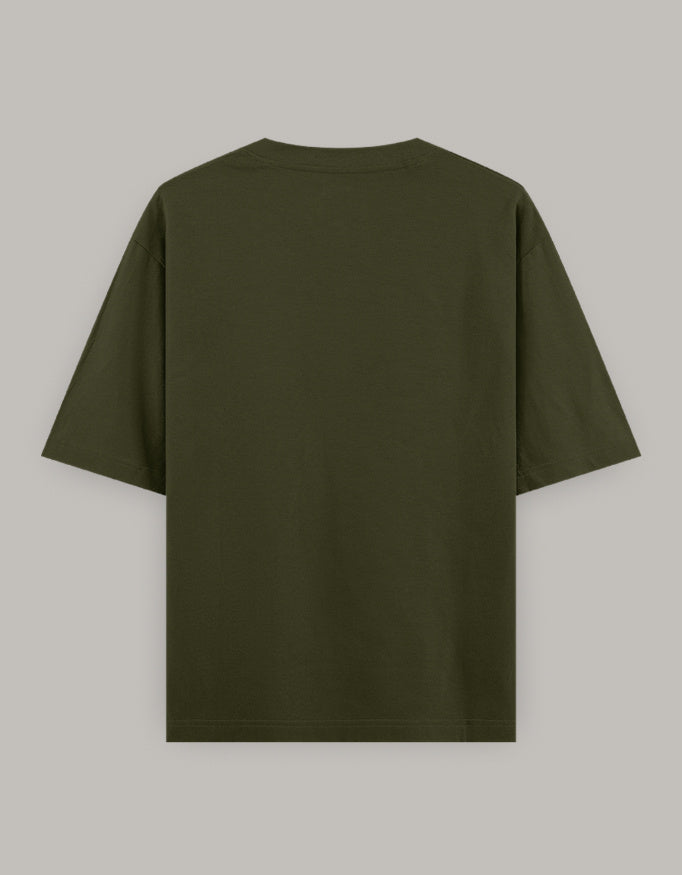 Girl Power Oversized Workout Tee t-shirt oversized fit detail view by HAViT Apparel