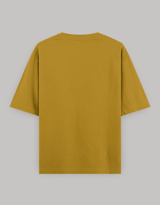 Optimist Core Oversized Tee t-shirt oversized fit cotton fabric heavyweight fabric printed design detail view by HAViT Apparel
