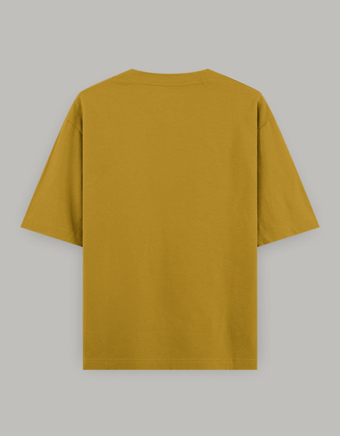 Lazy Day Statement Oversized Tee t-shirt oversized fit cotton fabric heavyweight fabric printed design detail view by HAViT Apparel