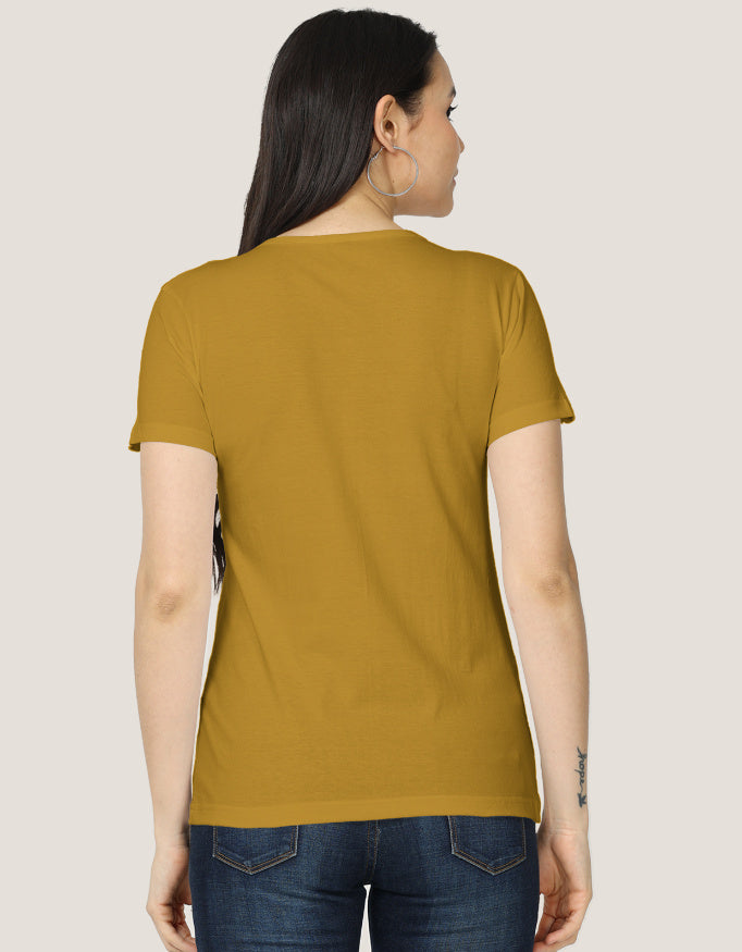 Women's Classic T-Shirt regular fit cotton fabric heavyweight fabric detail view by HAViT Apparel