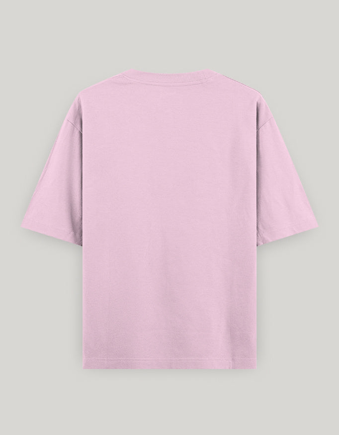 Fearless Attitude Women's Oversized Tee t-shirt oversized fit cotton fabric heavyweight fabric embroidered design detail view by HAViT Apparel