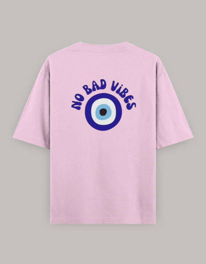 Protected Energy Oversized Women’s T-Shirt t-shirt oversized fit cotton fabric heavyweight fabric printed design detail view by HAViT Apparel