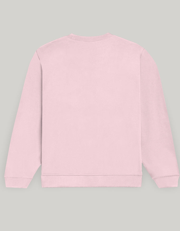 Aesthetic Line Art Women’s Sweatshirt – Floral Outline Design Dark Edition sweatshirt regular fit cotton fabric heavyweight fabric detail view by HAViT Apparel