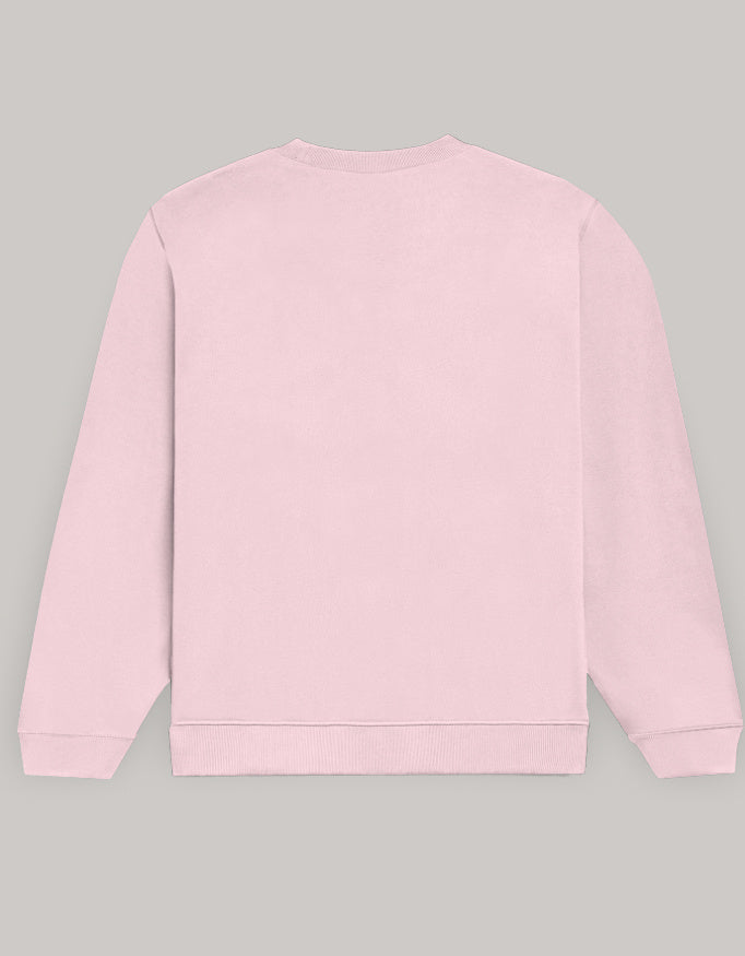 Happy Me Sweatshirt sweatshirt regular fit cotton fabric heavyweight fabric printed design detail view by HAViT Apparel