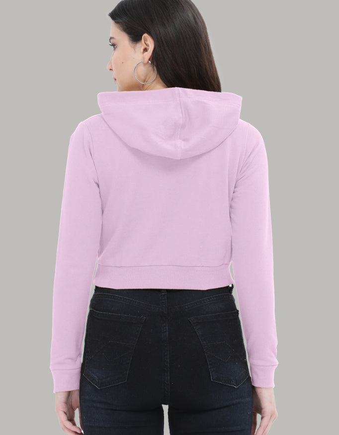 Still Growing Cropped Hoodie – Left Pocket Curve Print hoodie cotton fabric heavyweight fabric graphic print printed design detail view by HAViT Apparel