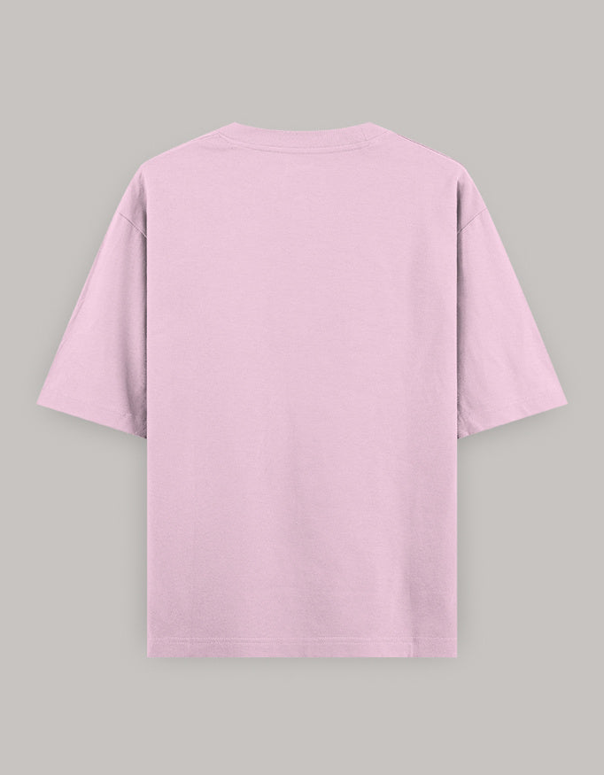 Self Love Bloom Oversized Tee t-shirt oversized fit cotton fabric heavyweight fabric printed design detail view by HAViT Apparel