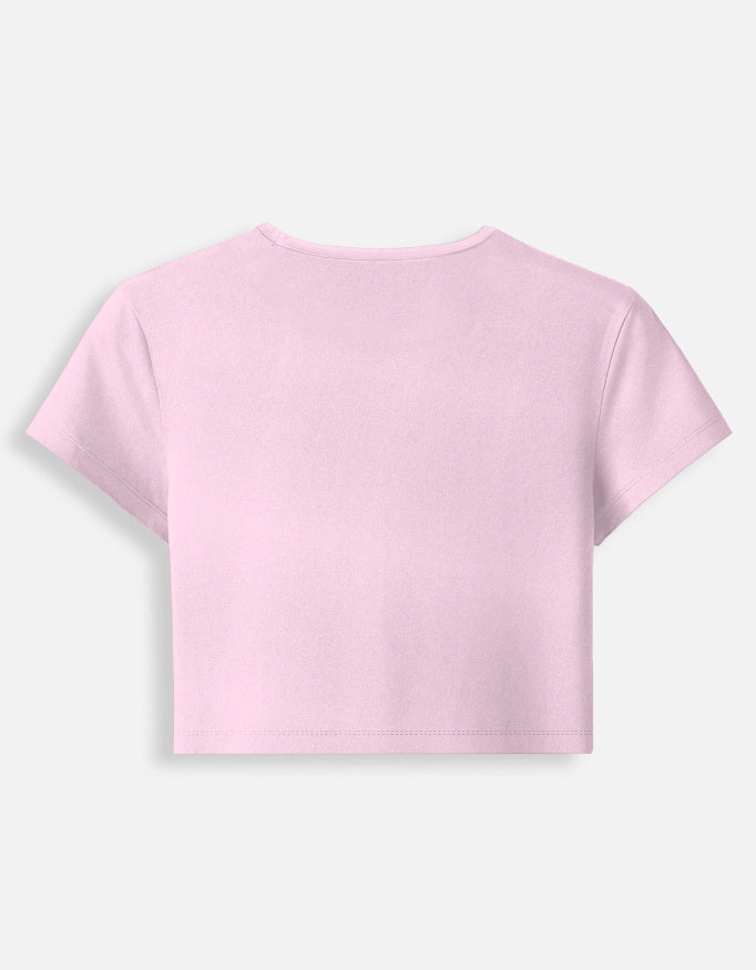 Butterfly Core Baby Tee cotton fabric heavyweight fabric detail view by HAViT Apparel