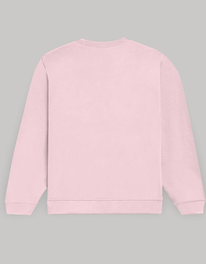 Women’s Regular Fit Sweatshirt with Abstract Line Art Dark Edition Print sweatshirt regular fit cotton fabric heavyweight fabric printed design detail view by HAViT Apparel
