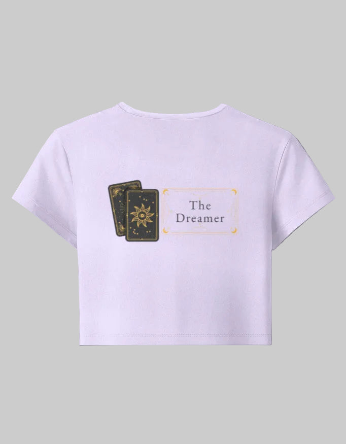 The Dreamer Baby Tee cotton fabric heavyweight fabric detail view by HAViT Apparel
