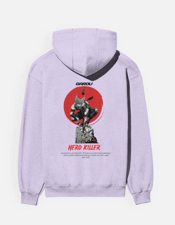 Anime Hoodie hoodie regular fit cotton fabric heavyweight fabric graphic print printed design anime inspired design detail view by HAViT Apparel