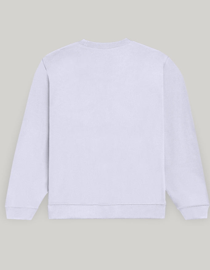 Aesthetic Line Art Women’s Sweatshirt – Floral Outline Design Dark Edition sweatshirt regular fit cotton fabric heavyweight fabric detail view by HAViT Apparel