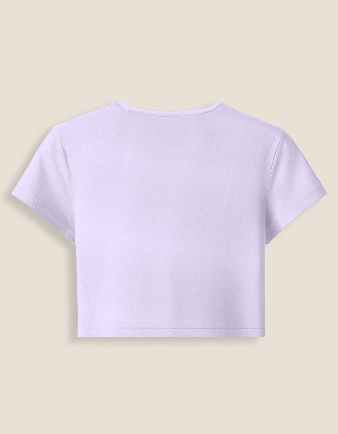 Baby Tee cotton fabric heavyweight fabric detail view by HAViT Apparel